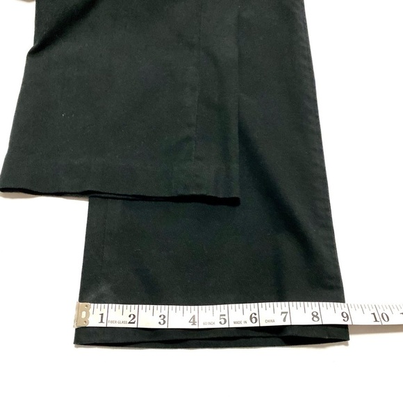 LAUREN Ralph Lauren Black Cotton Twill Pants Size 12 Work Office Business Casual - Picture 11 of 11
